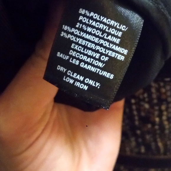 Lafayette 148 New York Karina Ombre Tweed Jacket Wool Blend Women's Size XXL - Picture 4 of 5